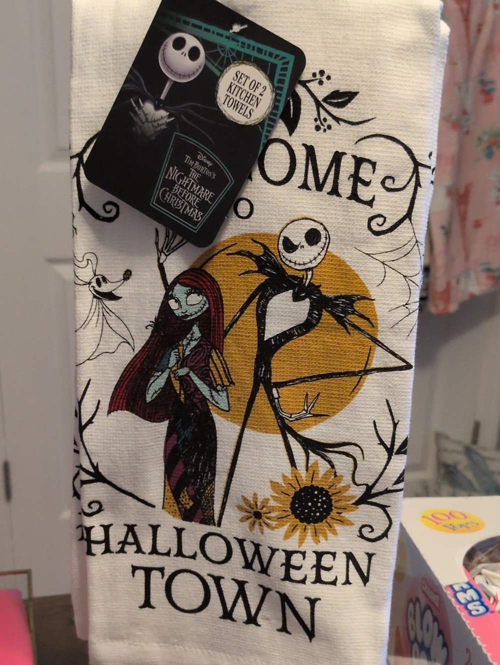 Disney The Nightmare Before Christmas Kitchen Towels Qty 2 - Halloween Town